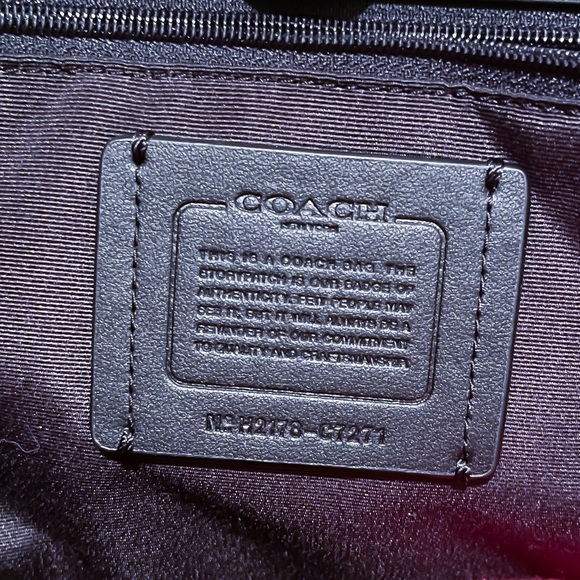 COACH City Tote bag With Buffalo Plaid Print Coach plaid tote totebag - Picture 4 of 4